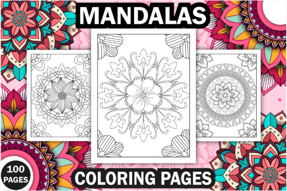 Download 100+ Mandalas Coloring Pages Bundle -KDP - Coloring pages Collection