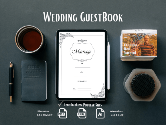Download Wedding Guest Book KDP Interior - Premium Bundle