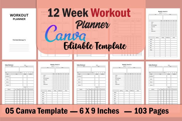 Download 12 Week Workout Planner Canva - Workout Collection